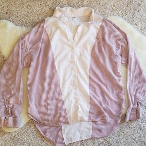 Old Navy Hi-Lo Striped Button-Down